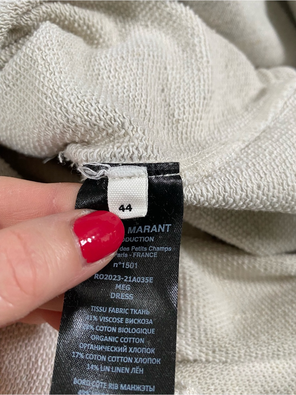 {Isabel Marant Étoile} Meg Sweatshirt Dress - Picture 13 of 13